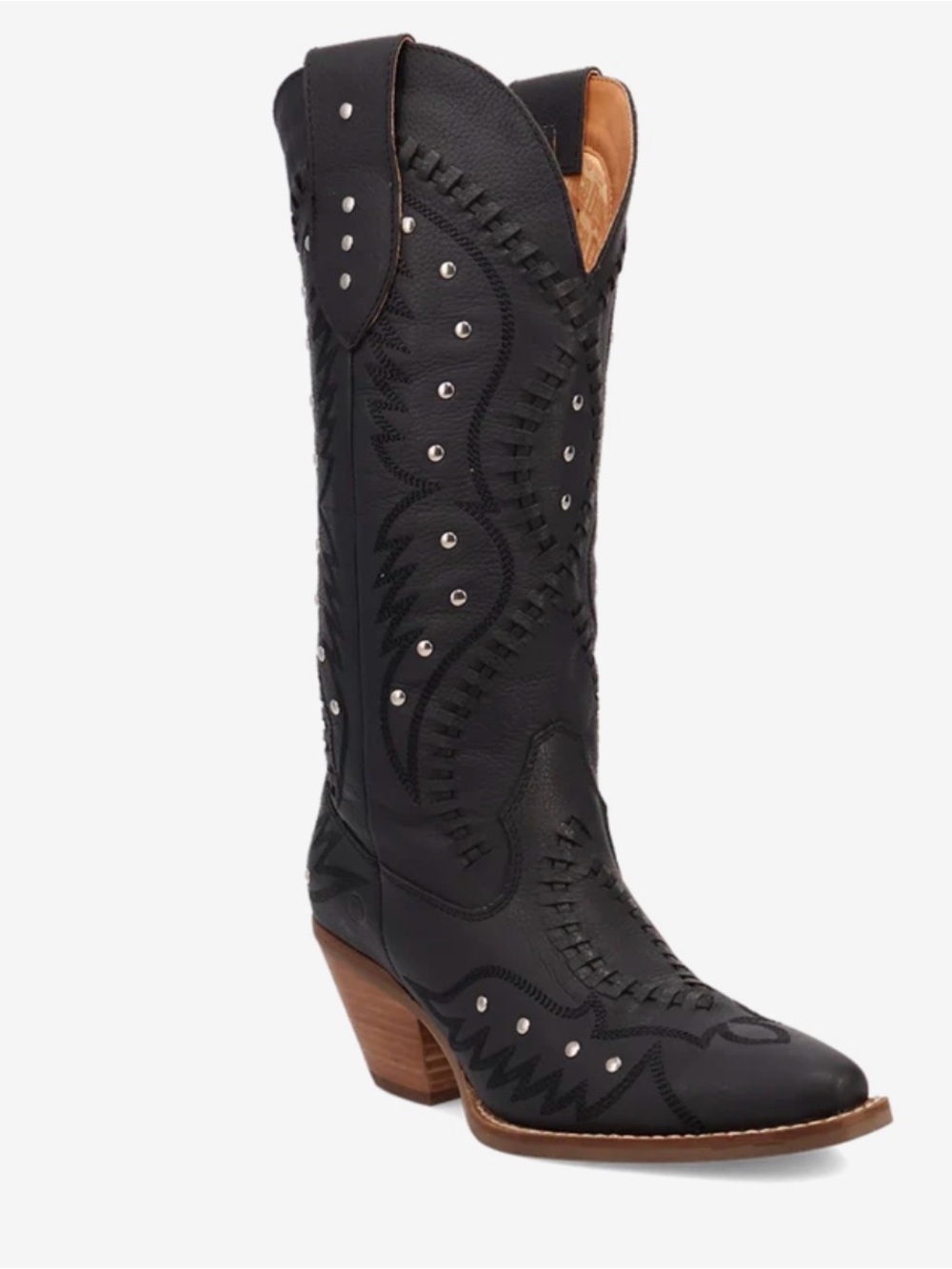 Sz. 11 Dingo Black 'Pretty 'N' Pink' Women's Leather Boots - Picture 2 of 11